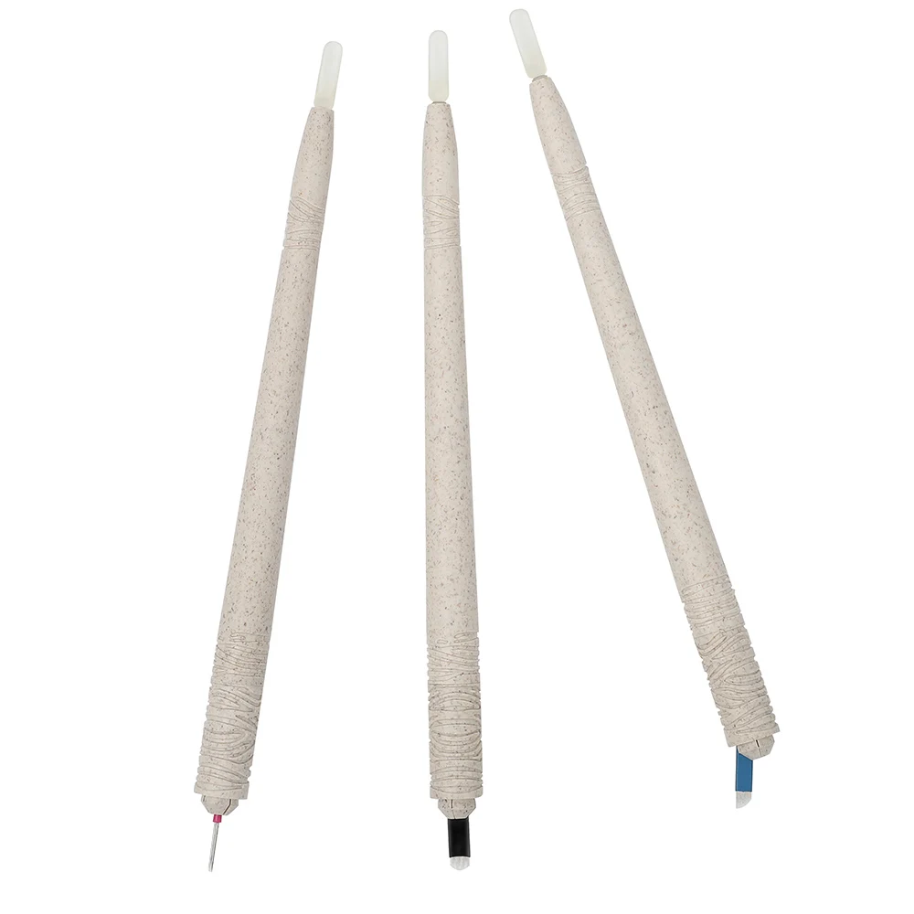 

disposable microblading hand tools Bio Degradable Disposable Microblading Eco-holder micropigmentation pen, White