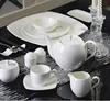 LT series ceramic white dinnerware set porcelain dining table set