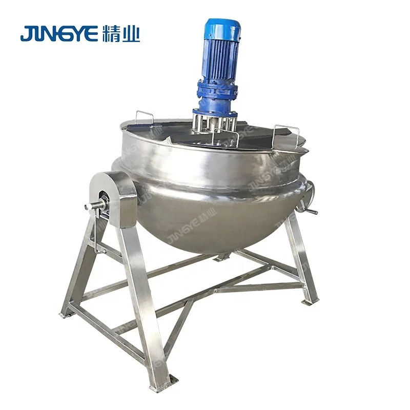 
Best Price Surimi Food Processing Cooking Pot Jacketed Kettle With Stirrer 