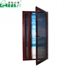 DIY wood decorative pattern casement screen windows with mullion middle