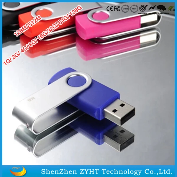 Cheapest Swivel Plastic Case Usb Flash Drive With Custom Logo In Opp