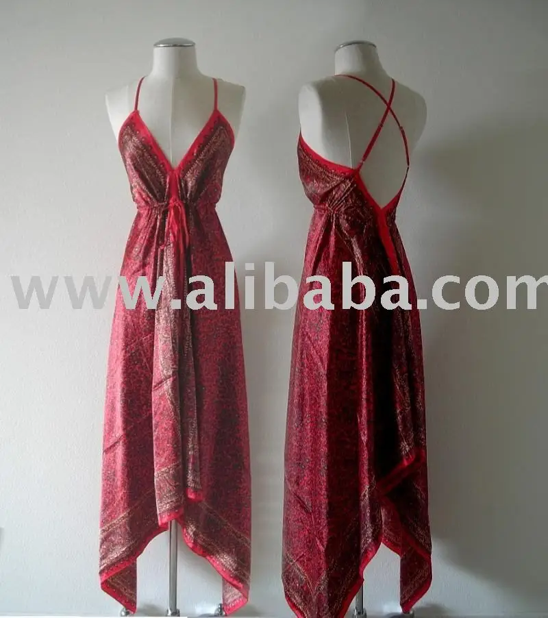 silk scarf dress