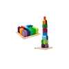Non-toxic Kids Classic Building Blocks, Lovely Village Houses Style Wooden Building Blocks