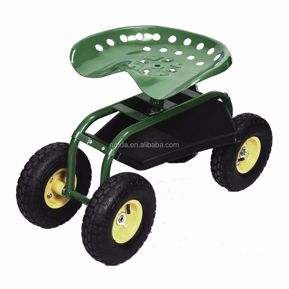 Heavy Duty Costway Rolling Garden Cart Work Seat - Buy Rolling Garden
