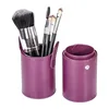 7pcs foundation eyeshadow make up kit soft synthetic hair with pu leather box private label makeup brush set