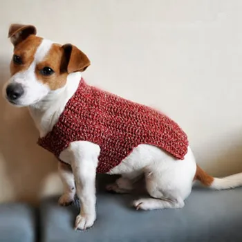 knitted dog sweater