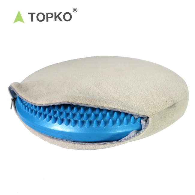 

TOPKO inflatable pvc fitness Yoga Meditation air cushion Balance Disc with cover