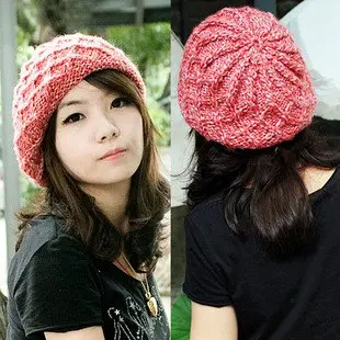 knit beret hat