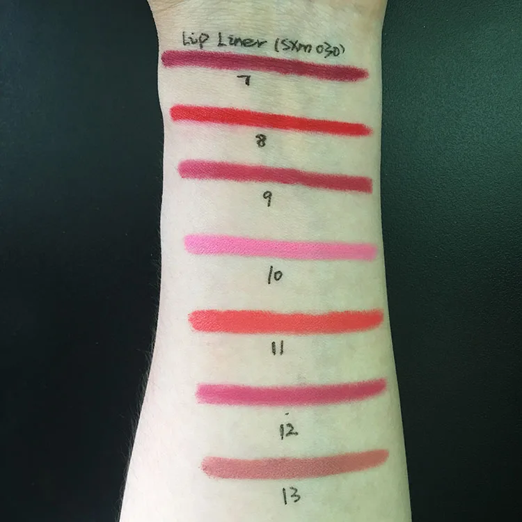 
wholesale small order private label lip liner high quality waterproof high pigmented 