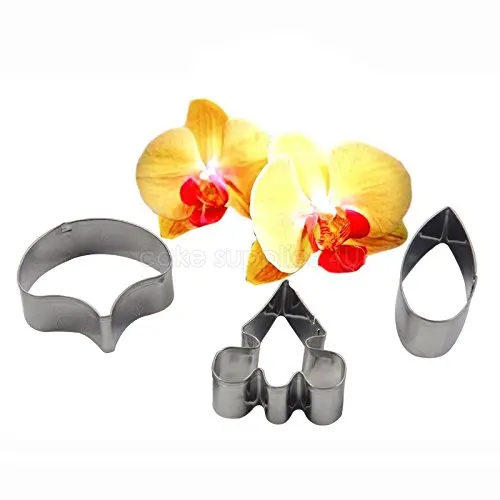 

New Phalaenopsis Moth orchid metal cutter set 3pcs,fondant flower decor petal mold,cupcake dessert decorating tool