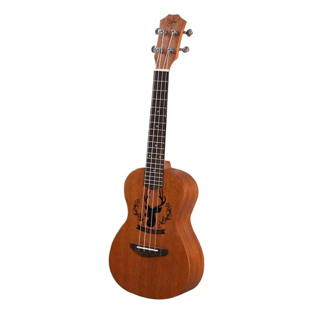 

21Inch Mahogany Wood 18 Fret Tenor Ukulele Acoustic Cutaway Guitar Mahogany Wood Ukelele Hawaii 4 String Guitarra, Natural