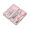 12Pcs professional custom toe nail clipper set stainless steel with nail clipper case