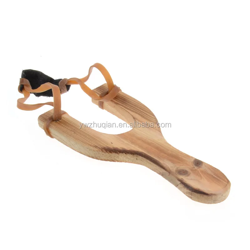 Hot selling wholesale children's toys wooden animal slingshot hunting slingshot rubber