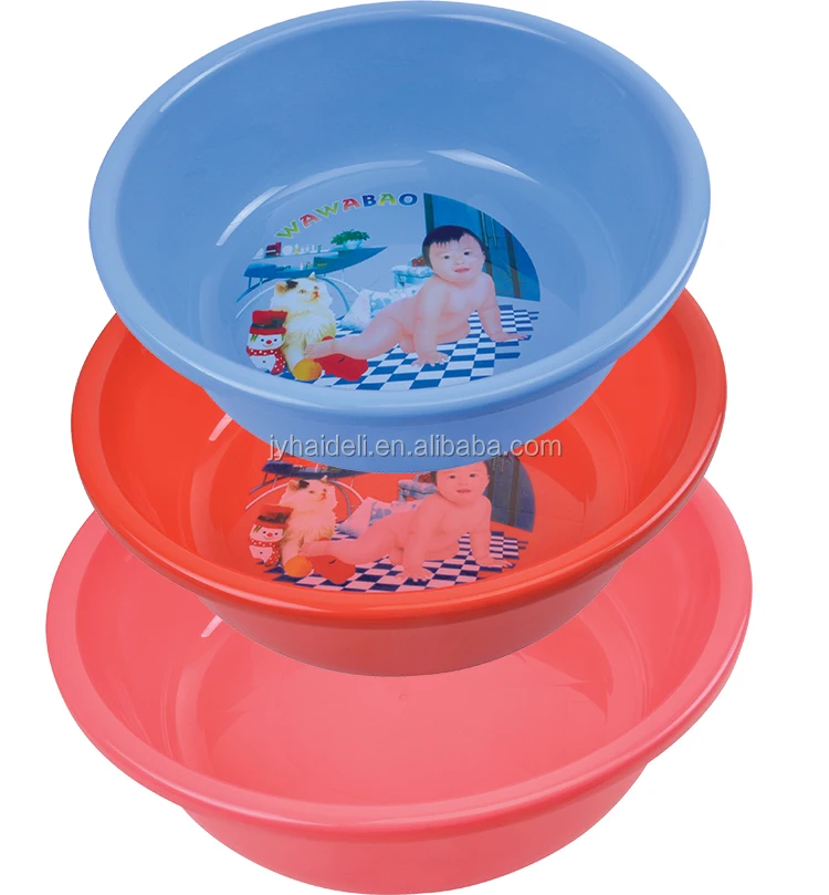 Bathroom &kitchen Colorful Round Plastic Basin For Wash Face Buy