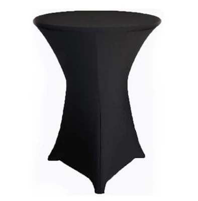 

80 x110 cm manufacturer polyester round party table cloth stretch spandex wedding cocktail table cover