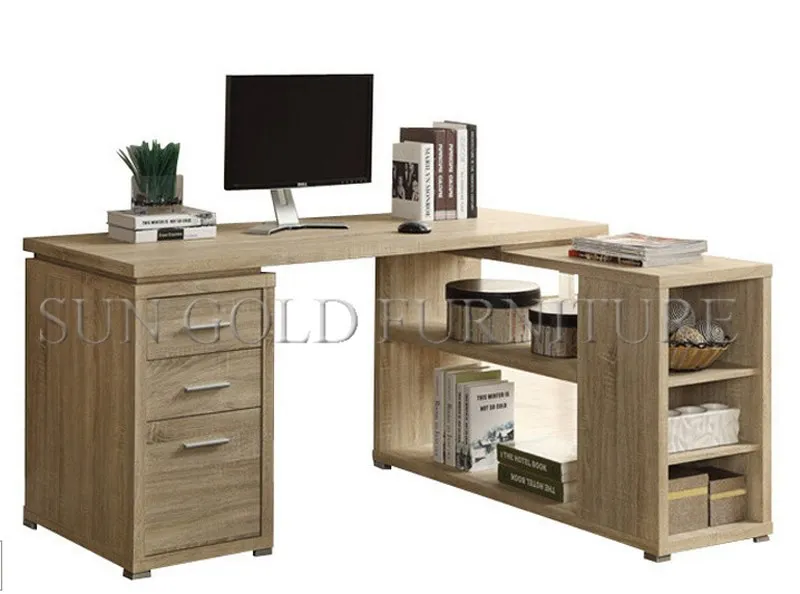 Estilo Ikea Modern Soho escritorio de oficina de esquina con gabinete