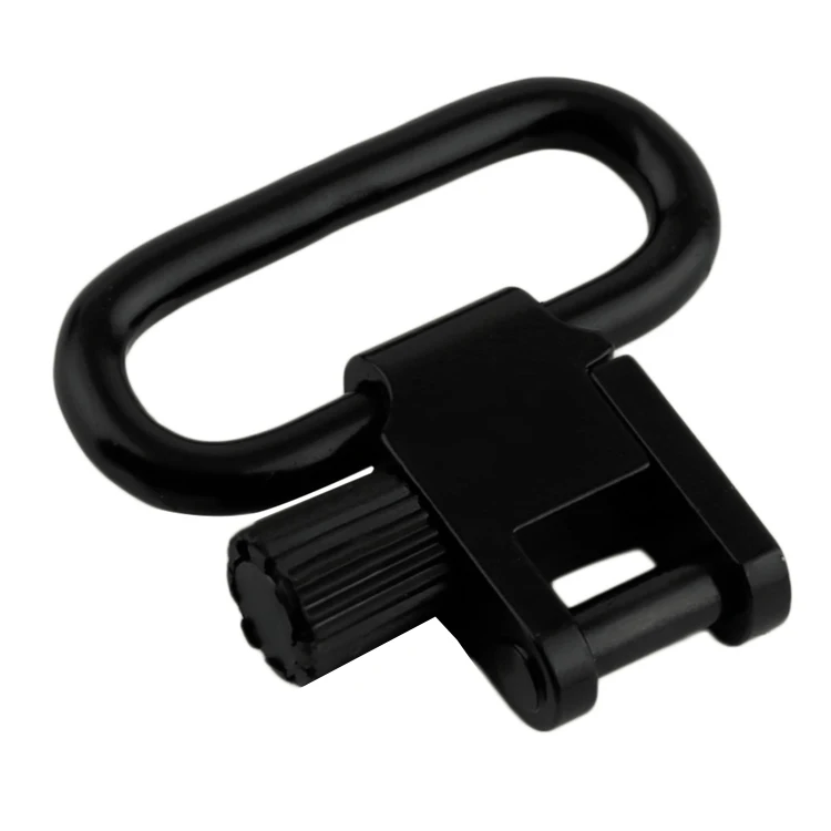 

1 black gun sling swivels