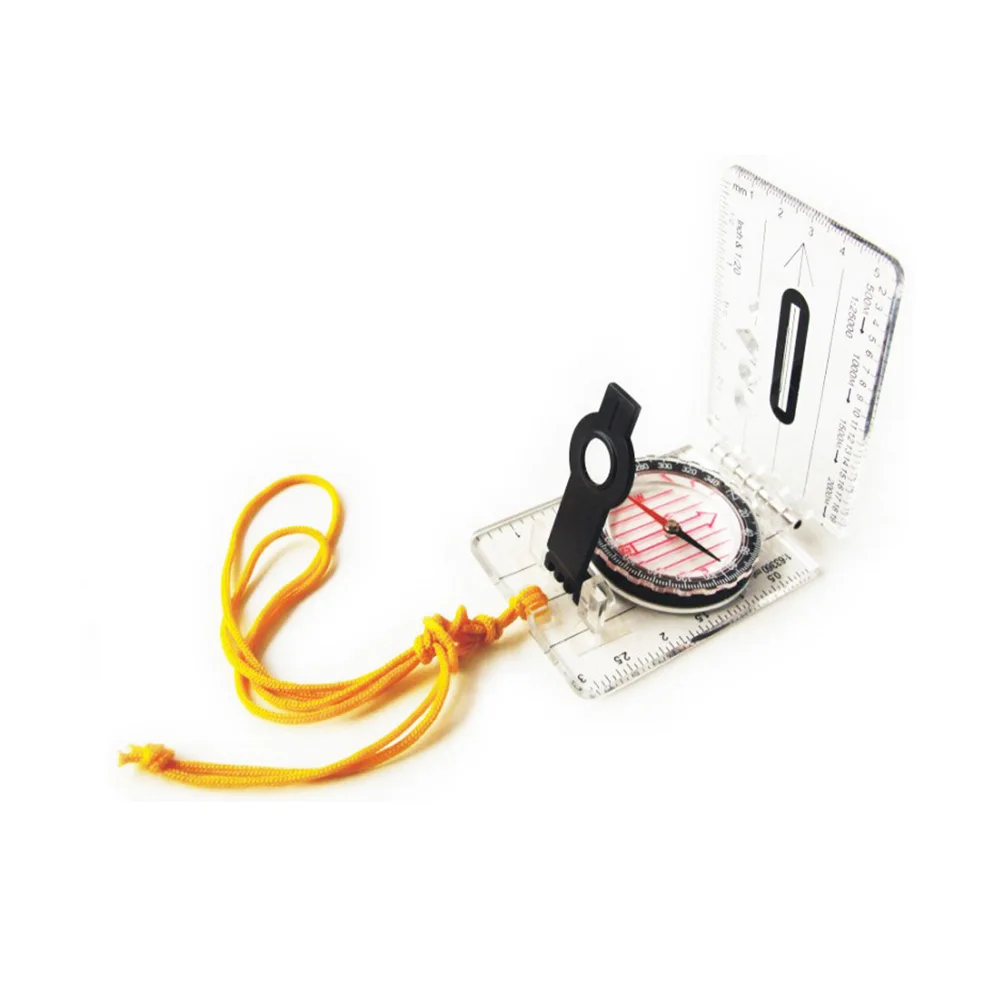 
promotional camping plastic map compass with mirror 