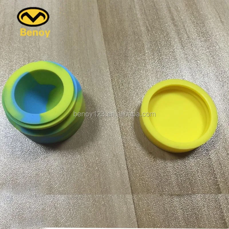 Cheap silicone cosmetic container non stick silicone container concentrate oil 3ml silicone container for wax/oil