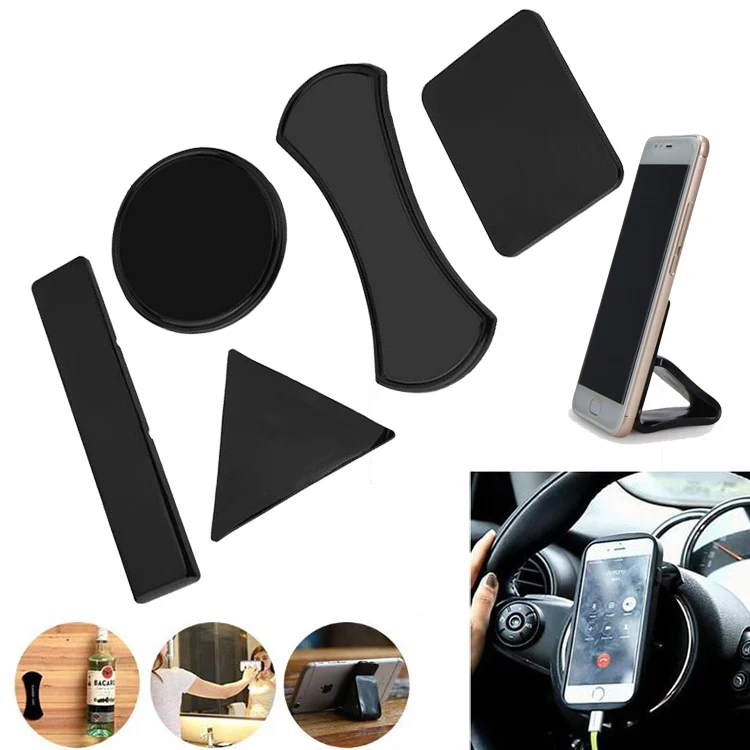 Useful 5Pcs Nano Car Magic Anti-Slip Dashboard Sticky Pad Mat Phone Holde NA
