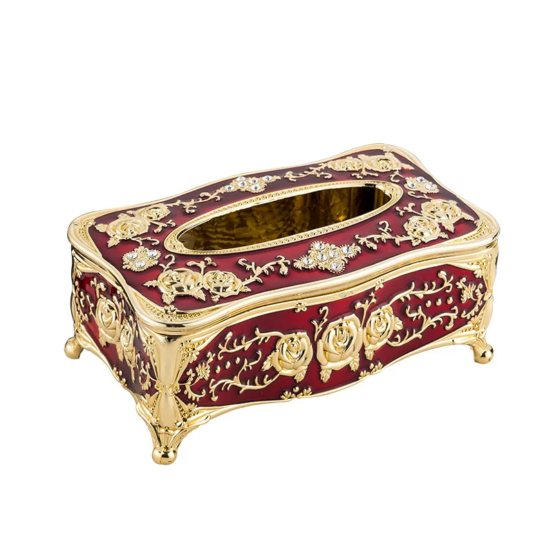 

Vintage European Crown Acrylic Plastic Hotel Sanitary Tissue Box Napkin Dispenser