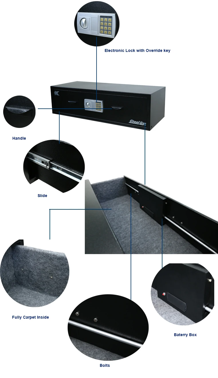 Customized Drawer Safe/ Underbed Wardrobe Hidden Safe Car Safe Buy