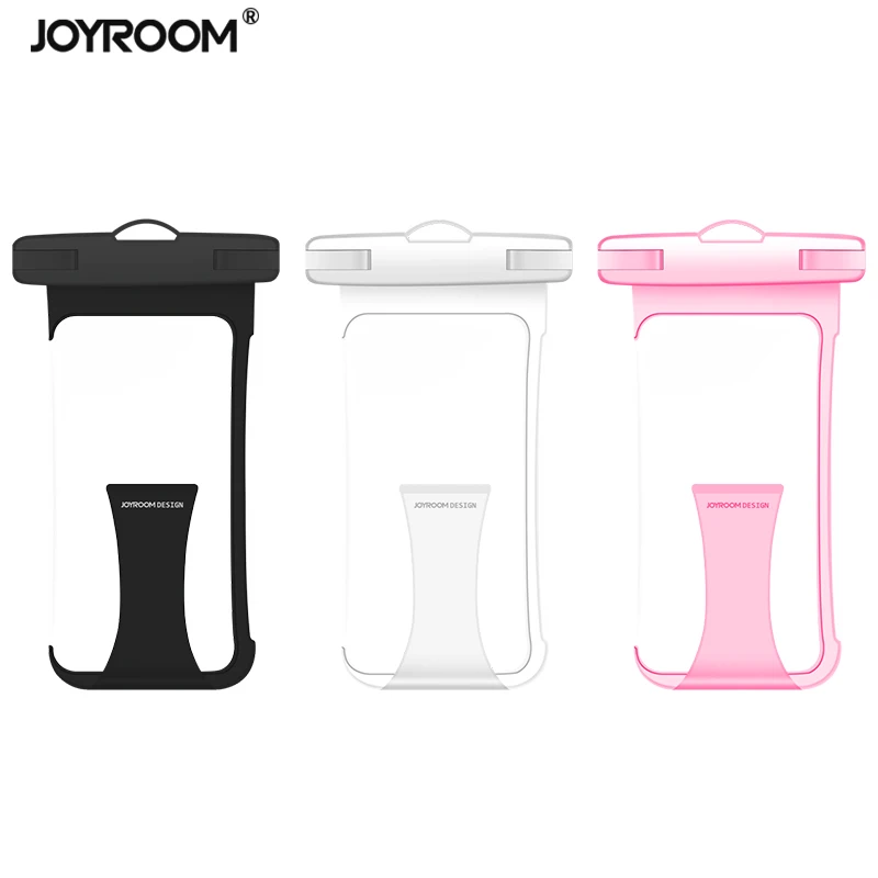 

Joyroom 2019 new arrivals waterproof mobile phone universal bag for phone mobile waterproof case bag, Black/ white/ pink