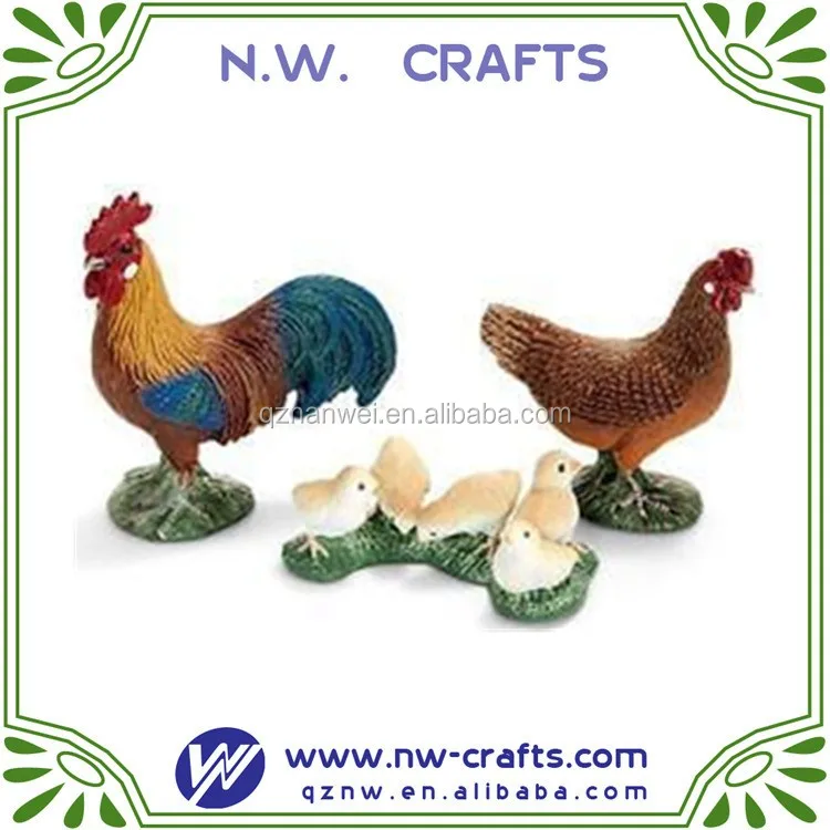 母鸡公鸡和鸡家庭雕像设置花园动物装饰 Buy 树脂母鸡雕像 母鸡雕像 母鸡花园装饰品product On Alibaba Com