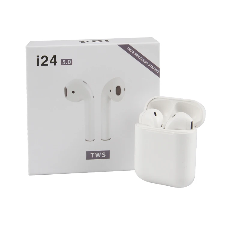 

Factory Price Wireless Blue tooth Earphone & Headphone Touch With Pop-up Window i10 i12 i24, White