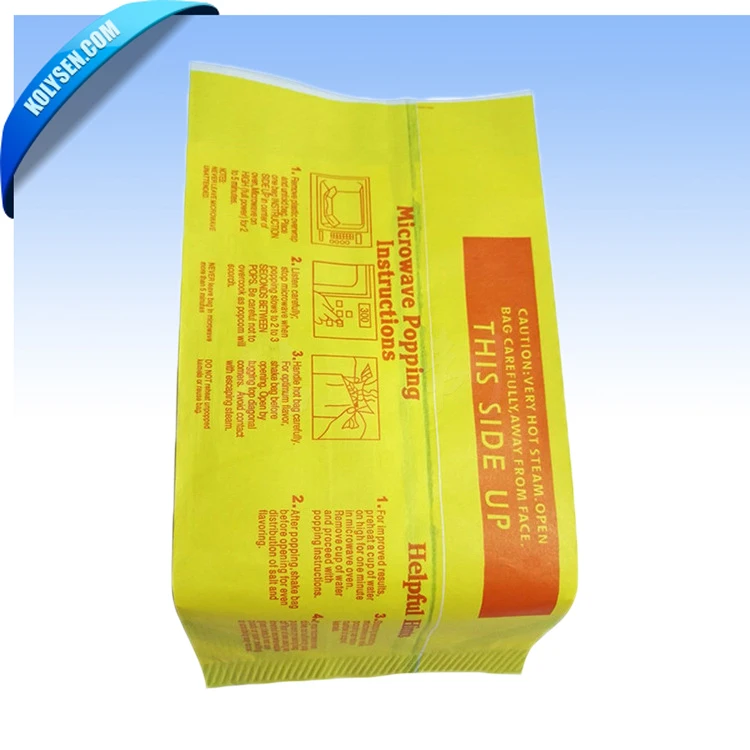 Food grade paper bags for popcorn packaging