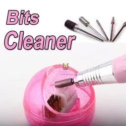 Nail Drill Bits Cleaner Brush Cuticle Cleaning Manicure Drill Tools