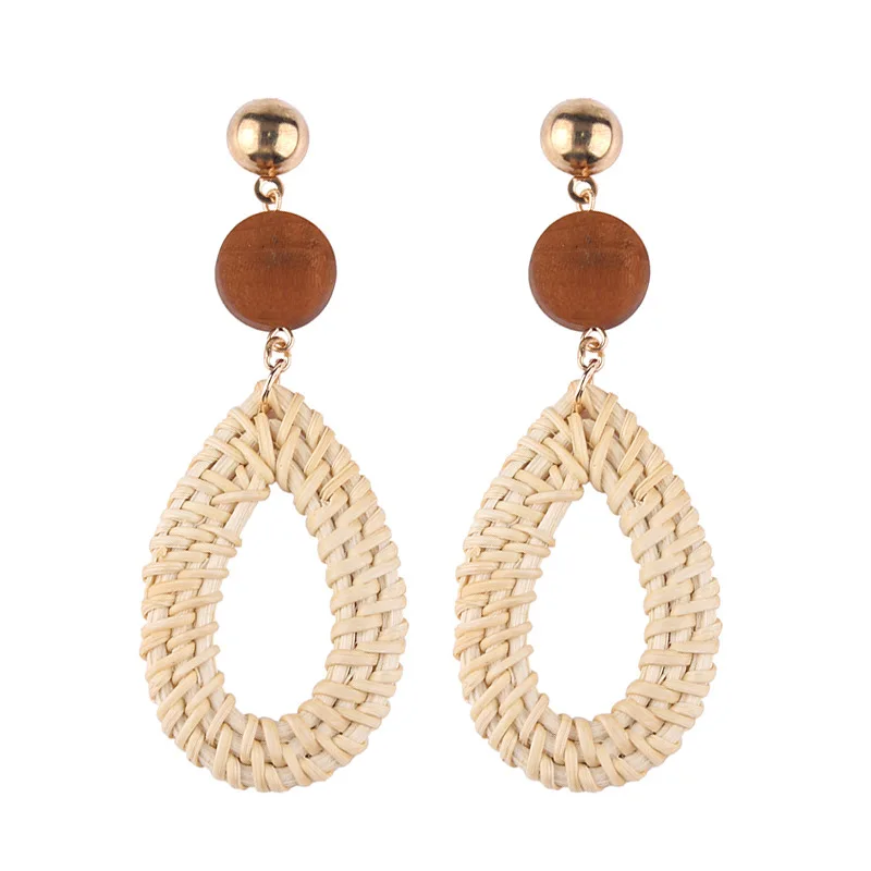 

Special Rattan Drop Earring Jewelry Wooden Long Fashion Earrings, N/a