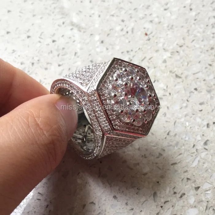 Latest Design 925 Silver Diamond Drill Bit Engagement Ring,Diamond Ring