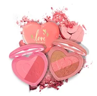 

Makeup factory Low MOQ New design heart-shaped eyeshadow shimmer matte blush