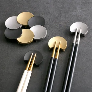Custom chopsticks rest gift set silverware set stainless steel chopsticks holder
