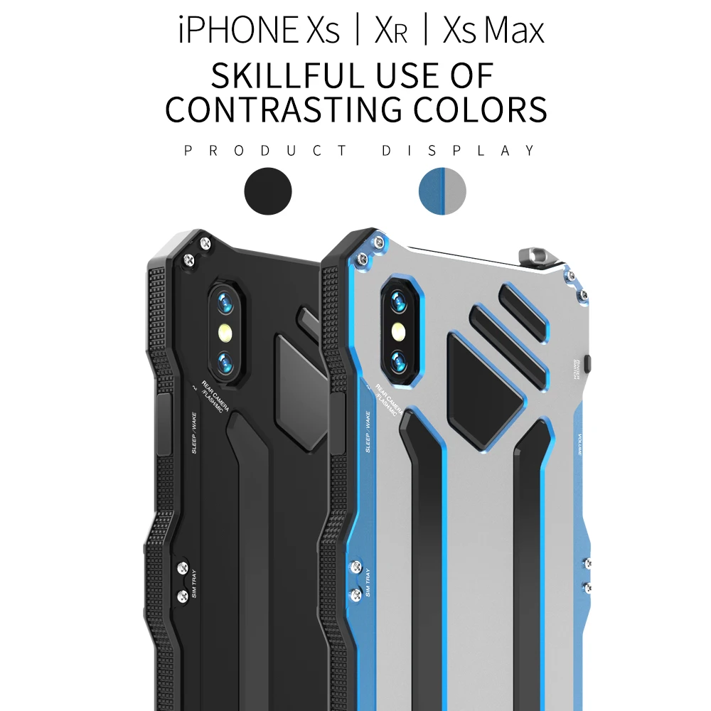 
China made hot aluminum alloy for iPhone 8 case anti crash anti collision cell phone shell 