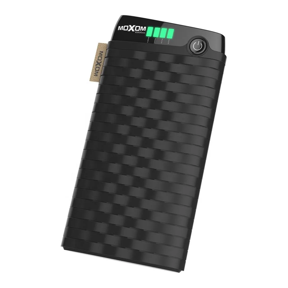 MOXOM Weave Design PowerBank 10000 mah Portable Dual USB Power Bank With Micro Cable