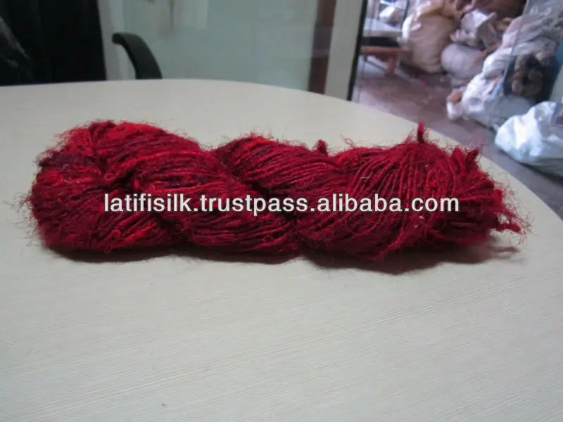 Recycled Silk Yarn Natural Mulberry R A W Silk Weaving Knitting High