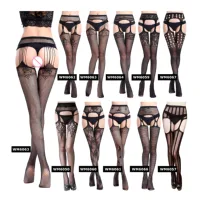 

Meethope Hot selling High Waist Tights Fishnet Stretchy Garter Belt Sexy Stockings For Women