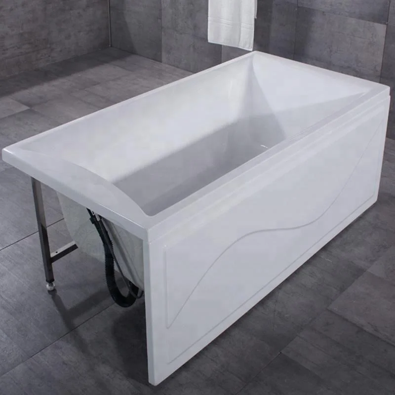 Corner Installation Soaking Function Clear White Acrylic 170cm 2 Sided