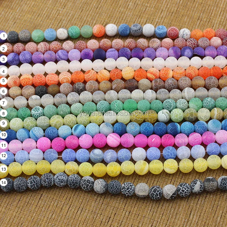 

AB0233 Colorful frosted matte agate beads,fire agate beads,colored weathered agate beads