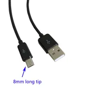 

8mm extra long tip Micro usb data charge cable 1meter 3ft