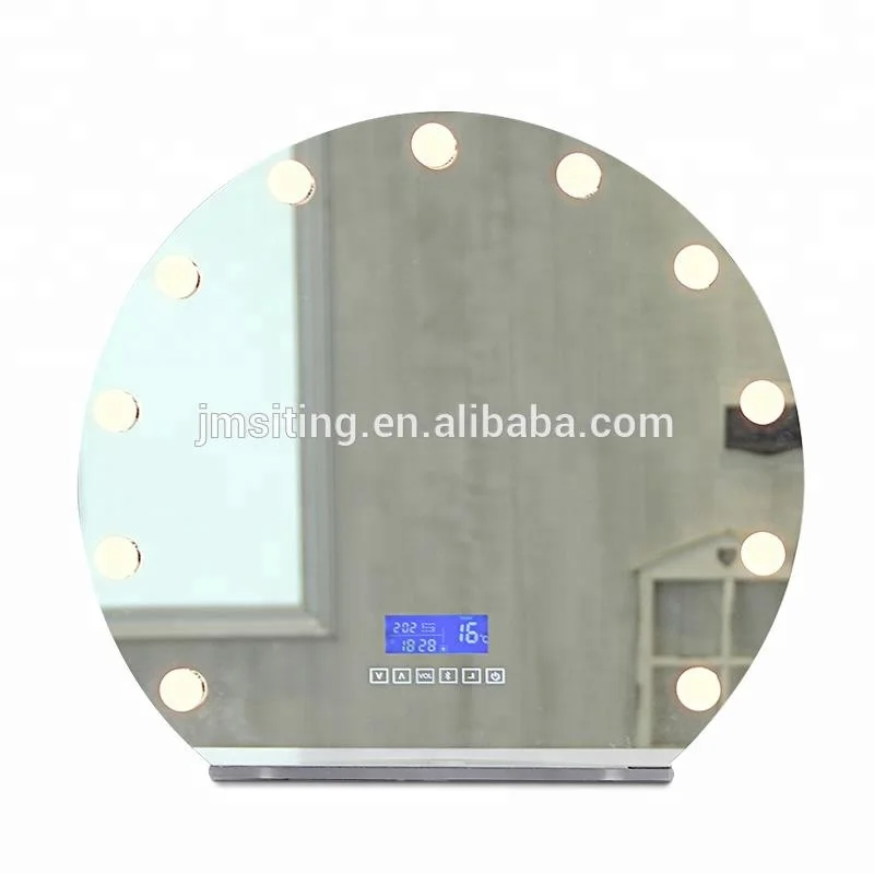 

Lighted Vanity Mirror Hollywood Style Makeup Tabletops, White;black;golden;silver