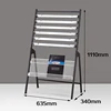 wall mounted metal library magazine rack newspaper display stand rack