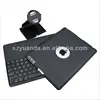 2013 New Design iPad2/3/4 Bluetooth Keyboard Case with 360 Degree Rotating 3 in 1