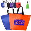 Two Tone Heat Sealed Non Woven Shopping Tote Bag