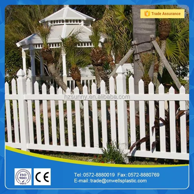 decorative pvc picket fence