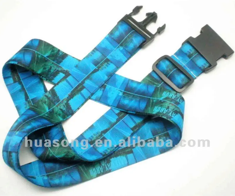 Fashion Luggage Belt,Polyester Woven Luggage Belt,Colorful Luggage Belt