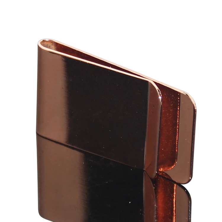 excellent quality new mens red copper color slim sleek money
