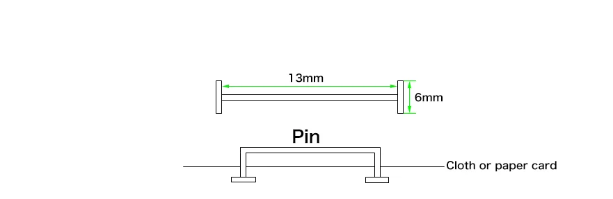 Plastic Staple Roll Tag Pin